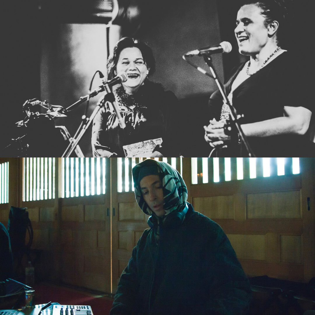 zdjęcie przedstawia Tim Hecker, Agata Harz & Katarzyna Smoluk