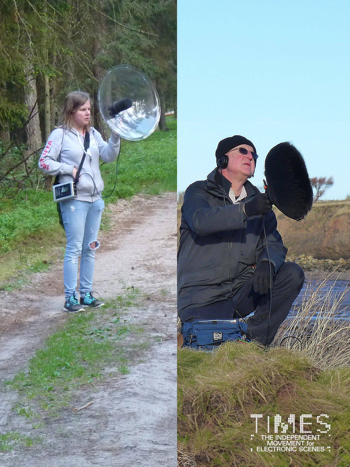 Photo of Chris Watson & Izabela Dłużyk present Białowieża