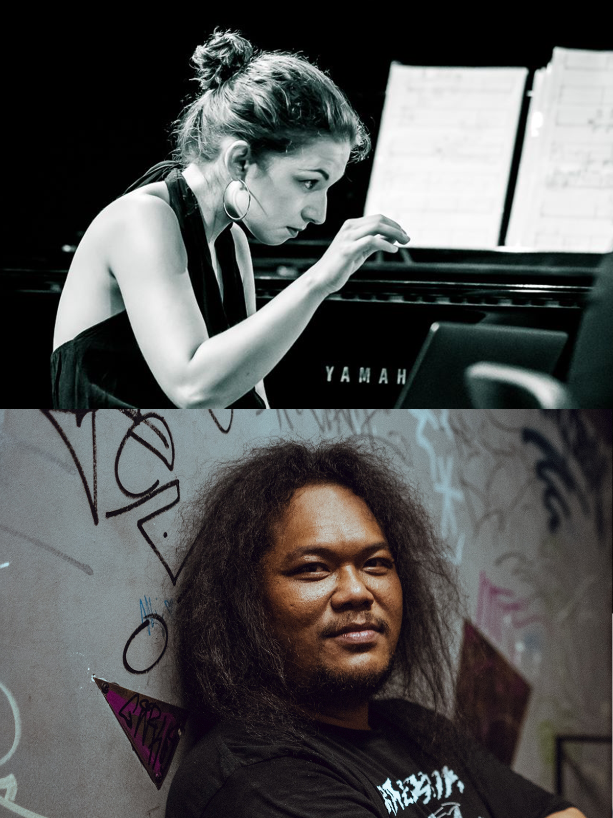 zdjęcie przedstawia Martyna Zakrzewska & J. “Mo’ong” Santoso Pribadi present Transmutation Sound